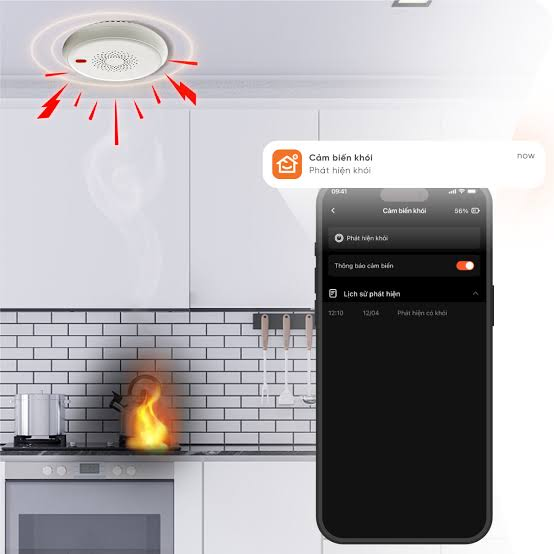 Cảm biến khói FPT Smart Home chính hãng